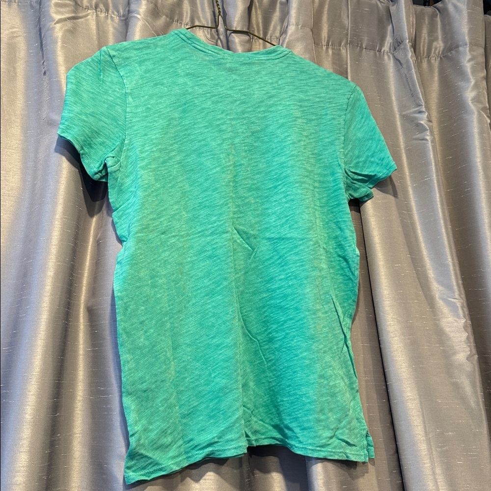 ATM Anthony Thomas Melillo Teal Slub Jersey Schoolboy Tee NWT Medium - Picture 3 of 3